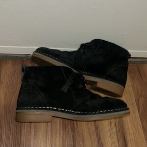 HUSH PUPPIES Genuine Suede Leather Booties